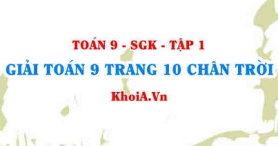 Giải Toán 9 trang 10 Chân trời sáng tạo Tập 1